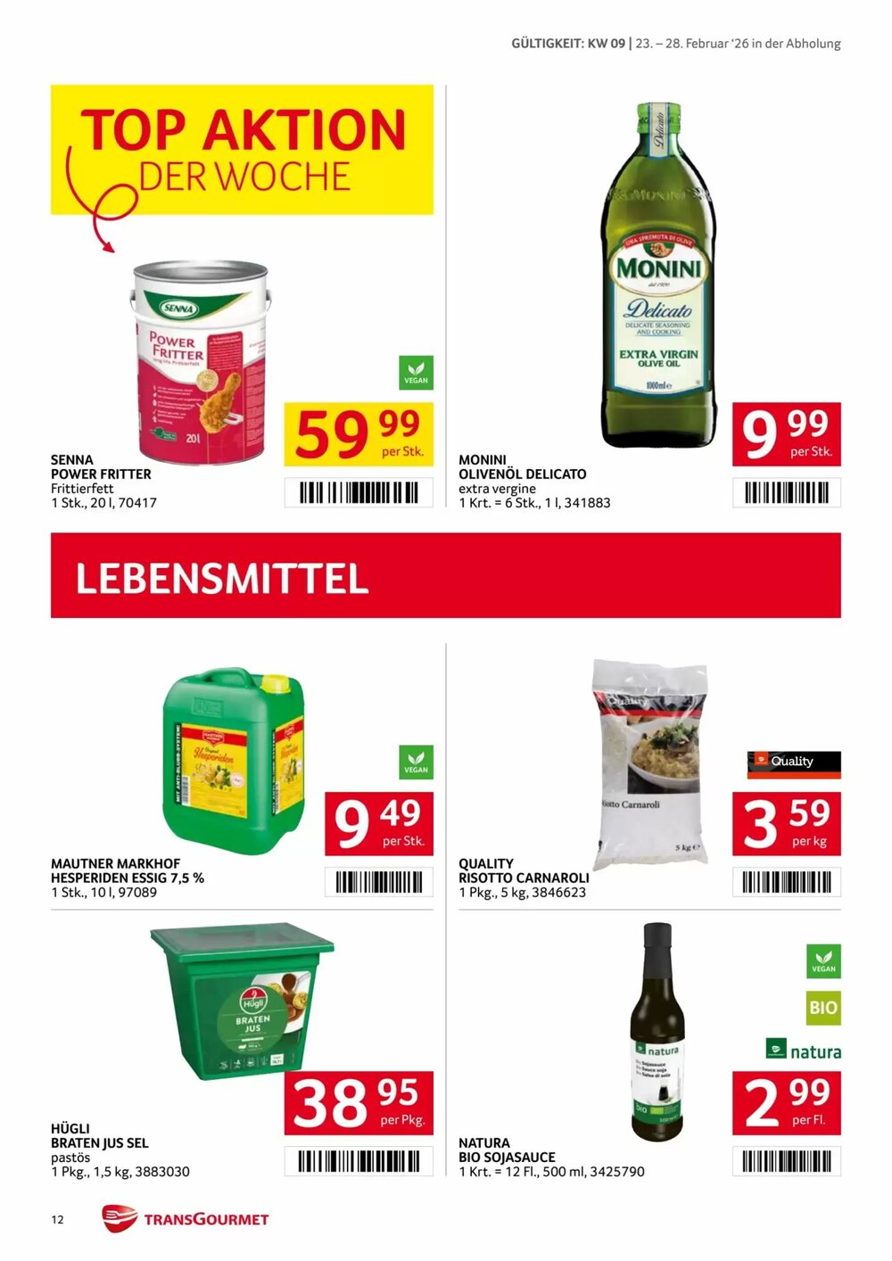 Transgourmet Flugblatt (ab 23.02.2026) - Angebote und Prospekt - Seite 12