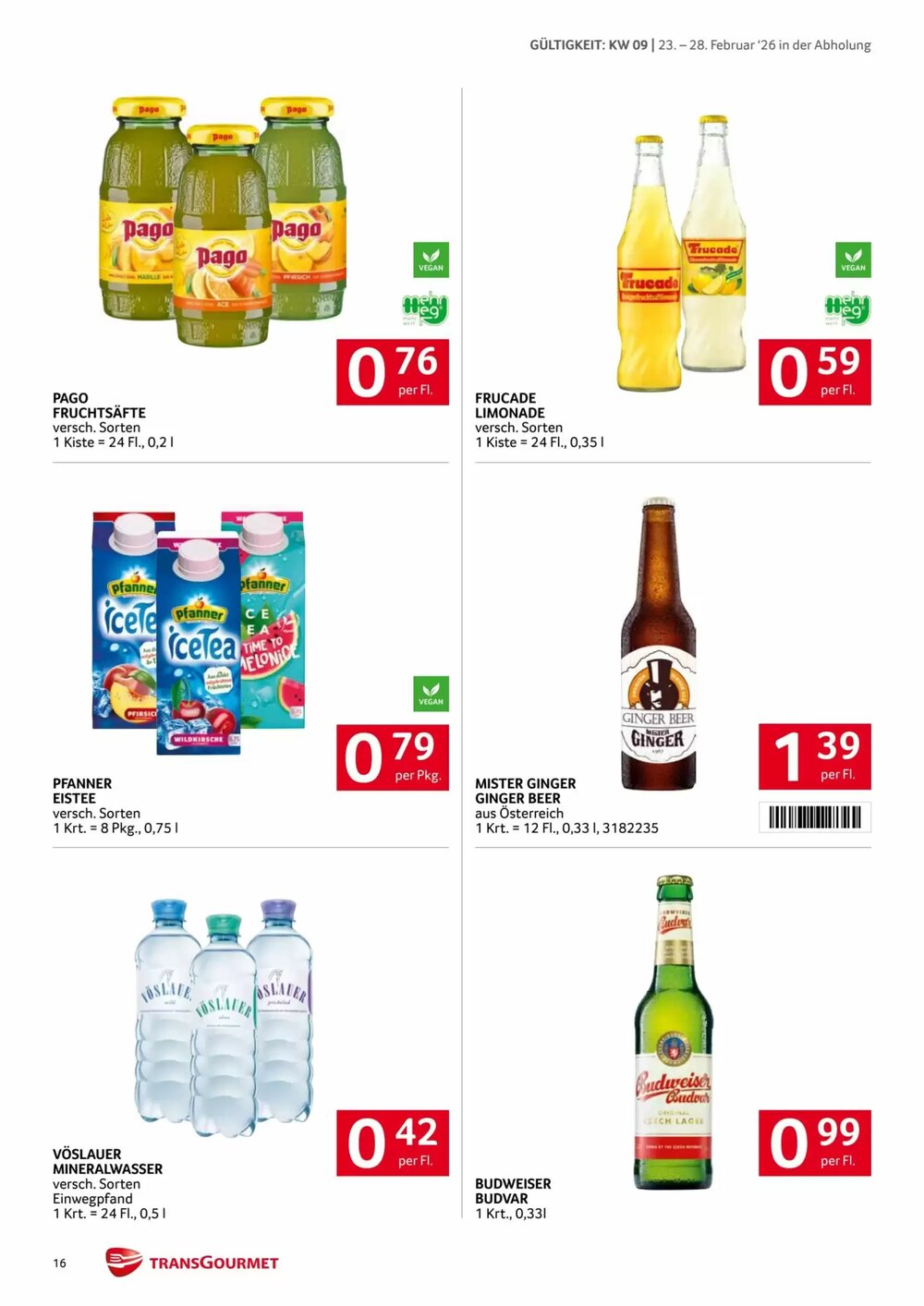 Transgourmet Flugblatt (ab 23.02.2026) - Angebote und Prospekt - Seite 16