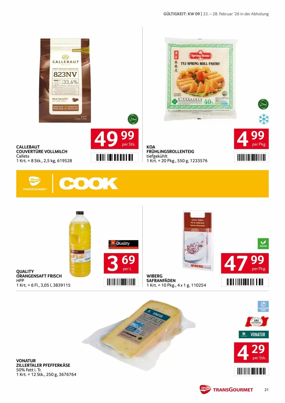 Transgourmet Flugblatt (ab 23.02.2026) - Angebote und Prospekt - Seite 21