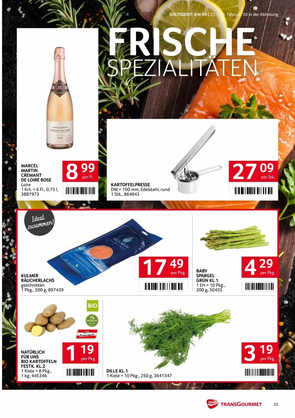 Transgourmet Flugblatt (ab 23.02.2026) - Angebote und Prospekt - Seite 23
