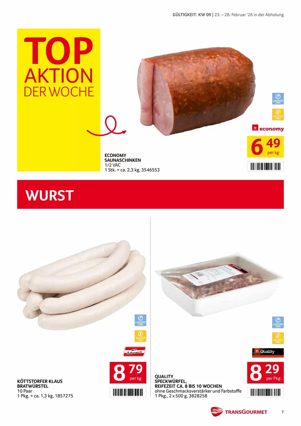 Transgourmet Flugblatt (ab 23.02.2026) - Angebote und Prospekt - Seite 7