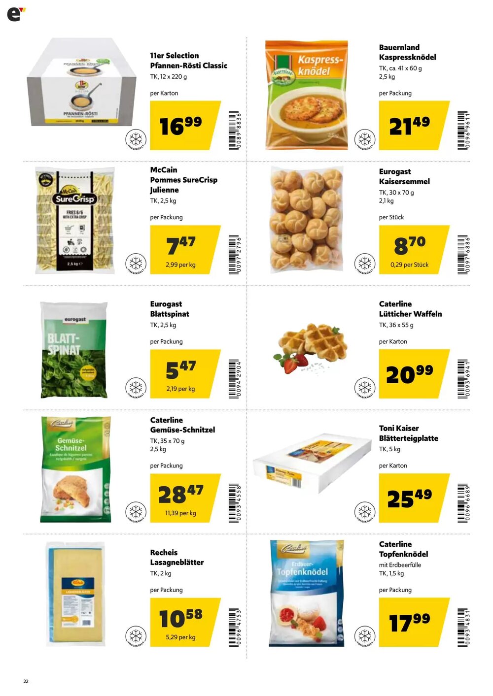 Eurogast Grissemann Flugblatt (ab 23.02.2026) - Angebote und Prospekt - Seite 22