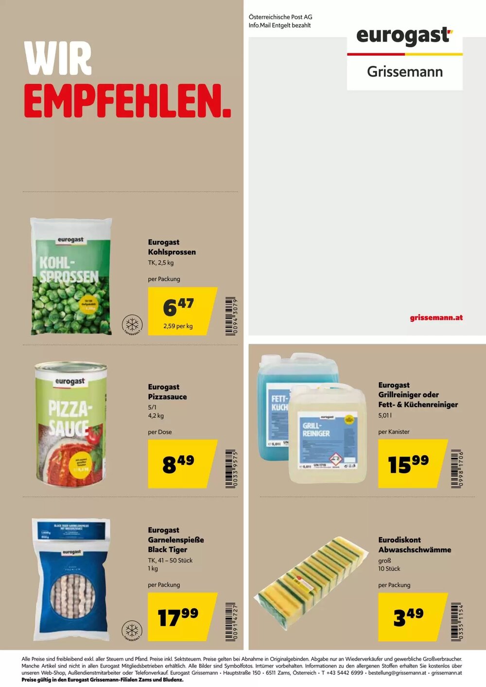 Eurogast Grissemann Flugblatt (ab 23.02.2026) - Angebote und Prospekt - Seite 28