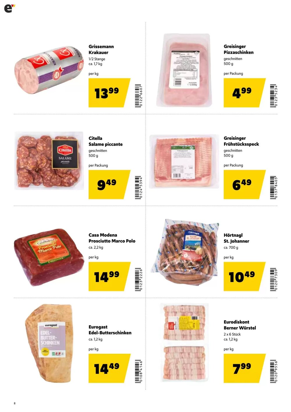 Eurogast Grissemann Flugblatt (ab 23.02.2026) - Angebote und Prospekt - Seite 8