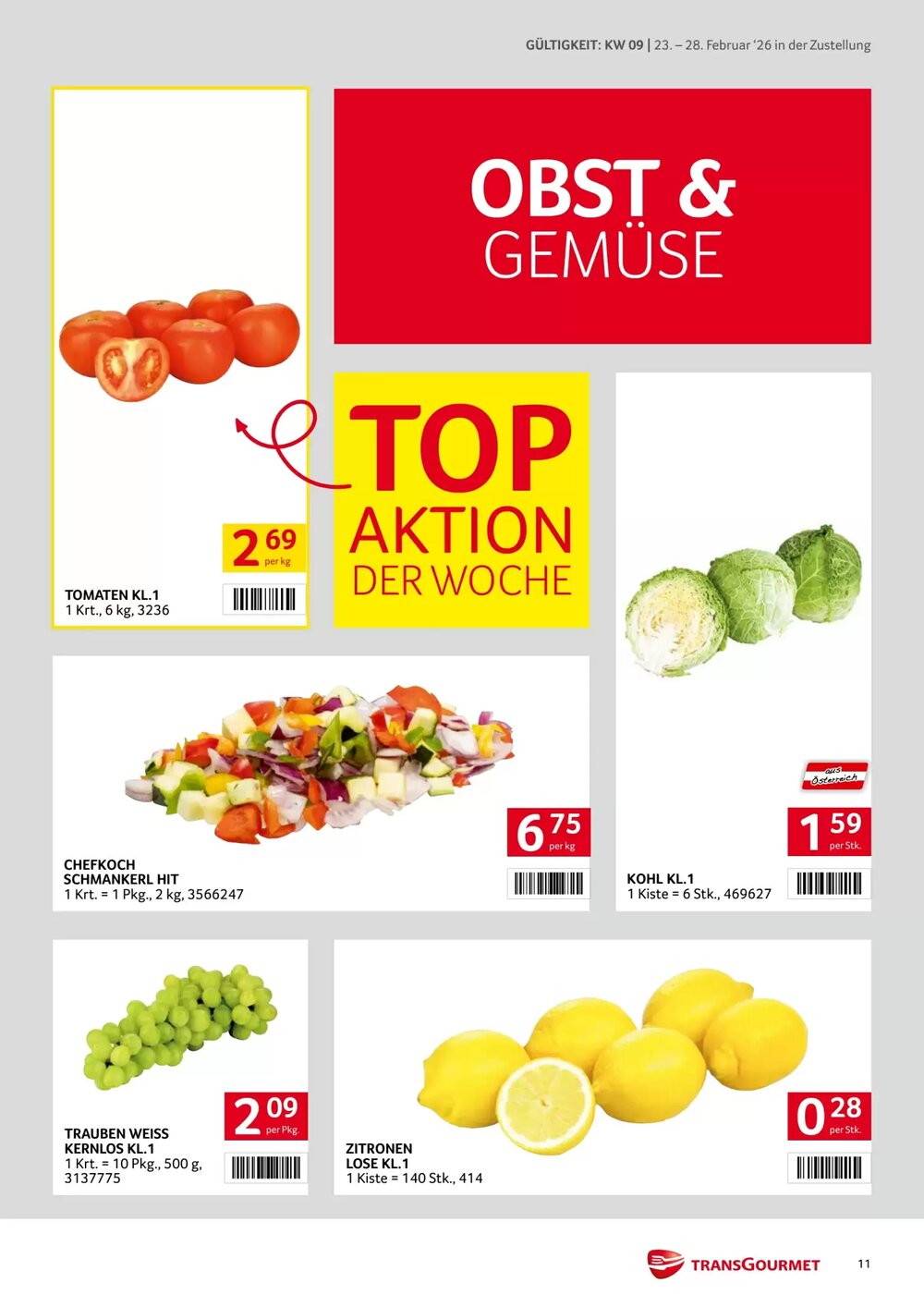 Transgourmet Flugblatt (ab 23.02.2026) - Angebote und Prospekt - Seite 11