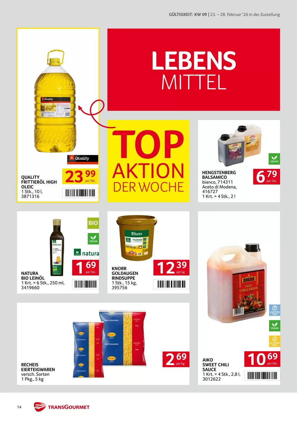 Transgourmet Flugblatt (ab 23.02.2026) - Angebote und Prospekt - Seite 14