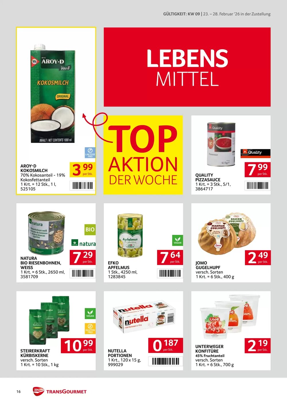 Transgourmet Flugblatt (ab 23.02.2026) - Angebote und Prospekt - Seite 16