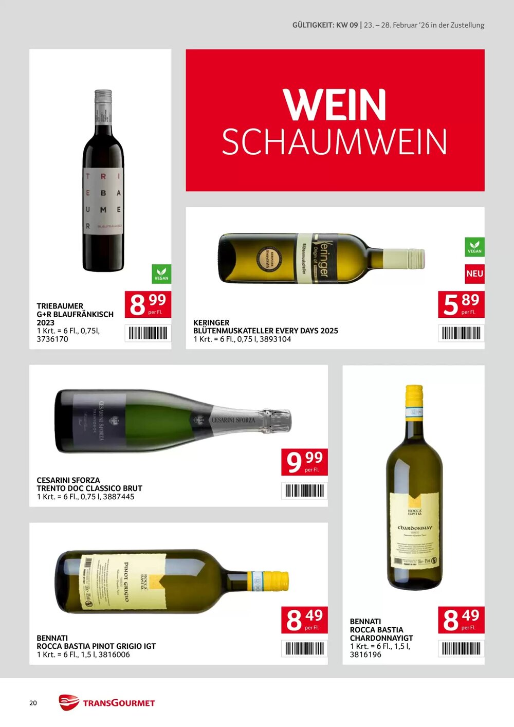 Transgourmet Flugblatt (ab 23.02.2026) - Angebote und Prospekt - Seite 20