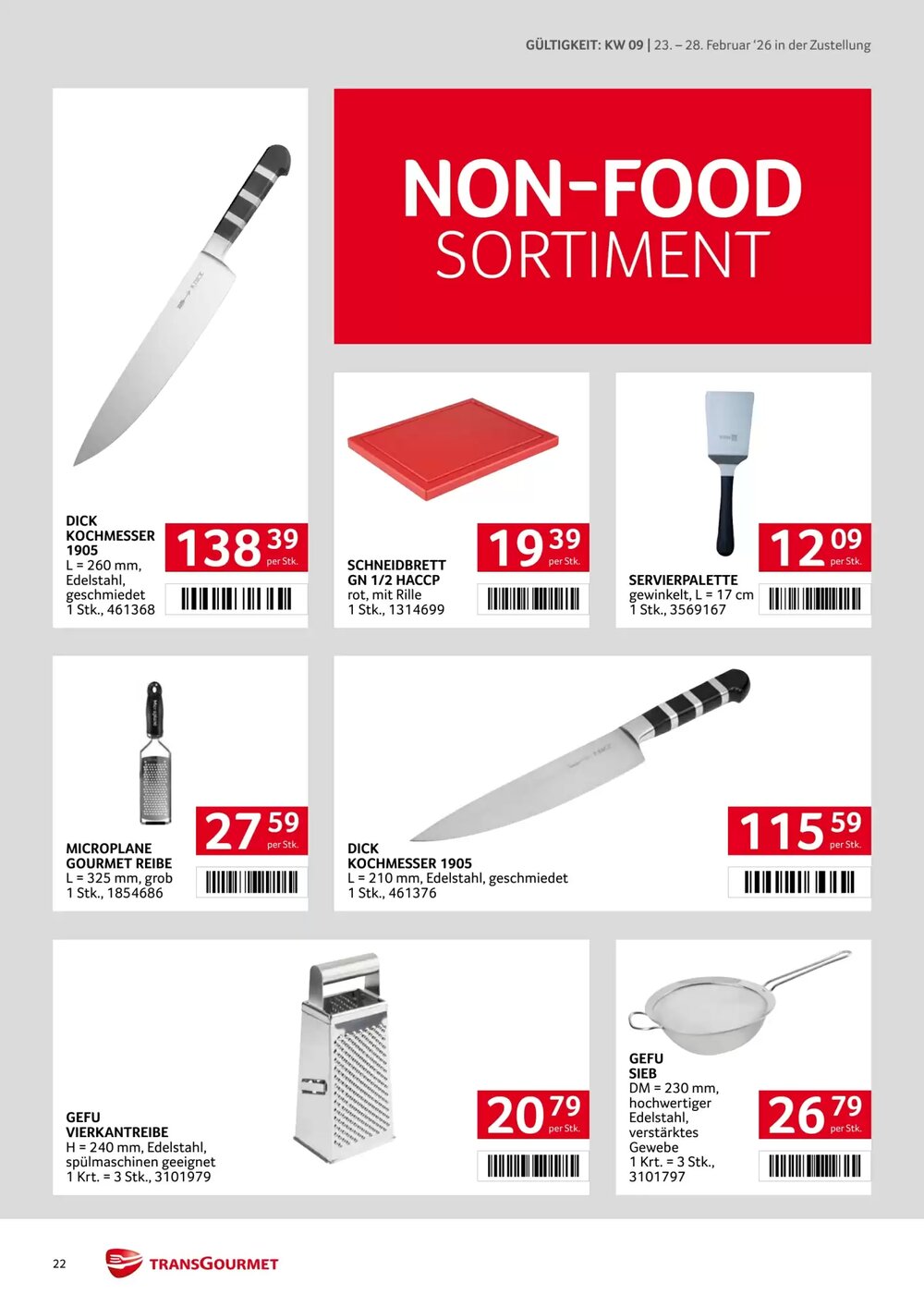 Transgourmet Flugblatt (ab 23.02.2026) - Angebote und Prospekt - Seite 22