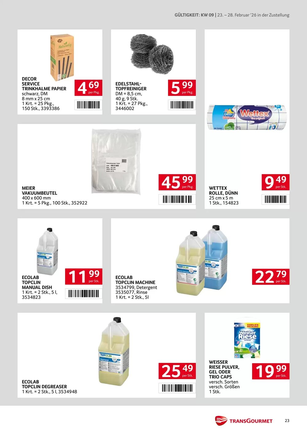 Transgourmet Flugblatt (ab 23.02.2026) - Angebote und Prospekt - Seite 23