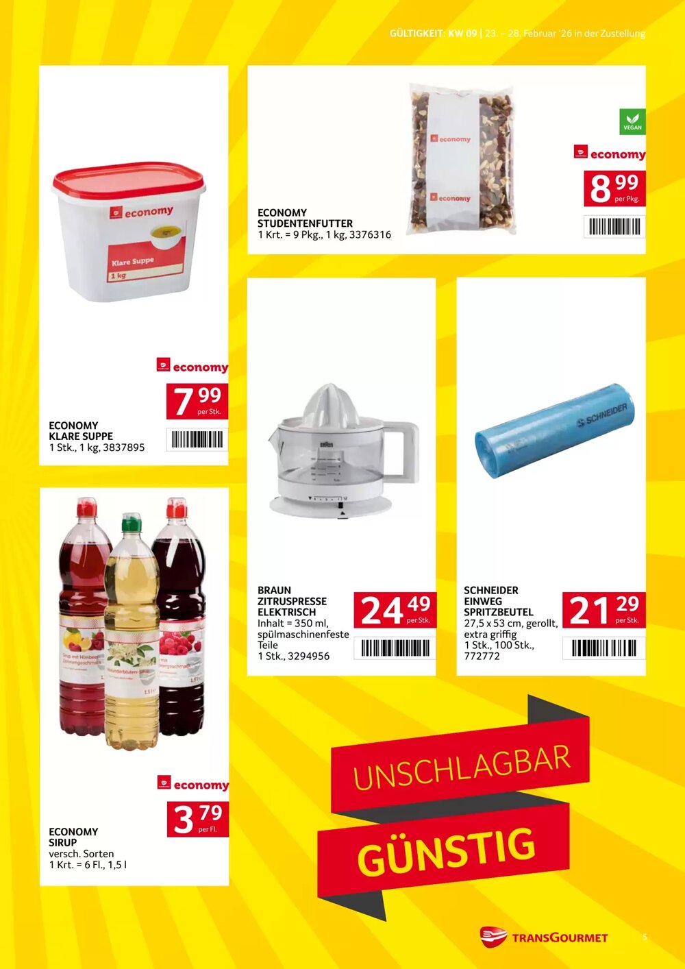 Transgourmet Flugblatt (ab 23.02.2026) - Angebote und Prospekt - Seite 5