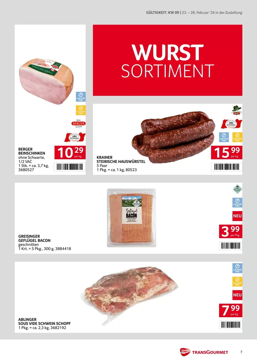 Transgourmet Flugblatt (ab 23.02.2026) - Angebote und Prospekt - Seite 7