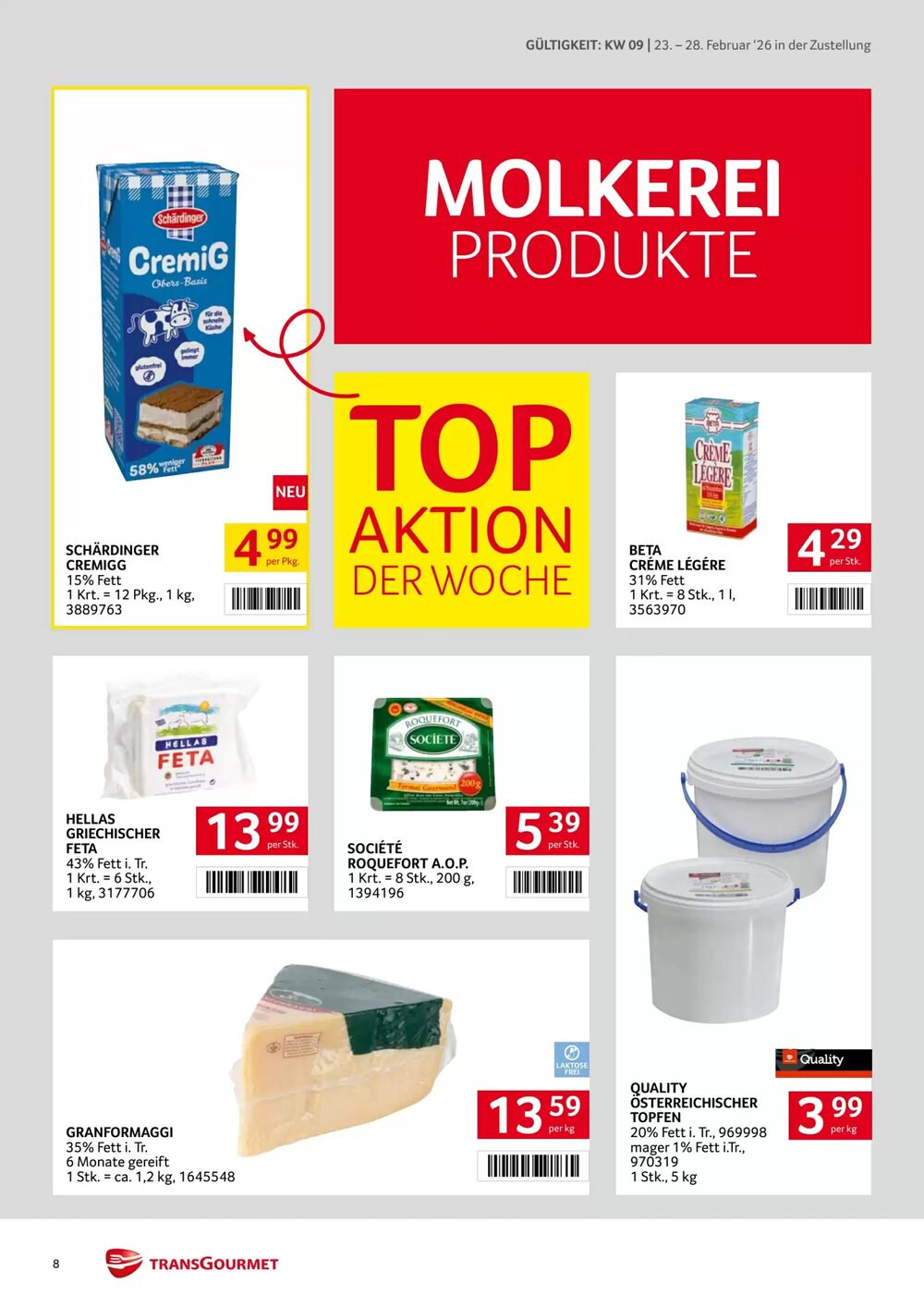 Transgourmet Flugblatt (ab 23.02.2026) - Angebote und Prospekt - Seite 8