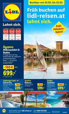 Lidl Reisen Flugblatt (ab 23.02.2026) - Angebote und Prospekt
