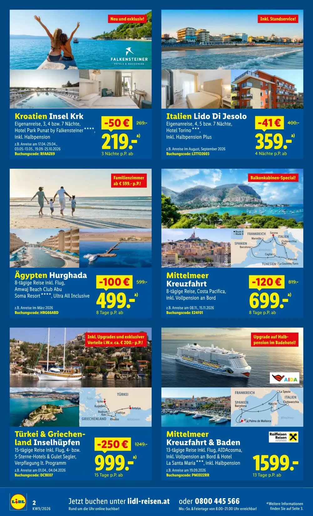 Lidl Reisen Flugblatt (ab 23.02.2026) - Angebote und Prospekt - Seite 2