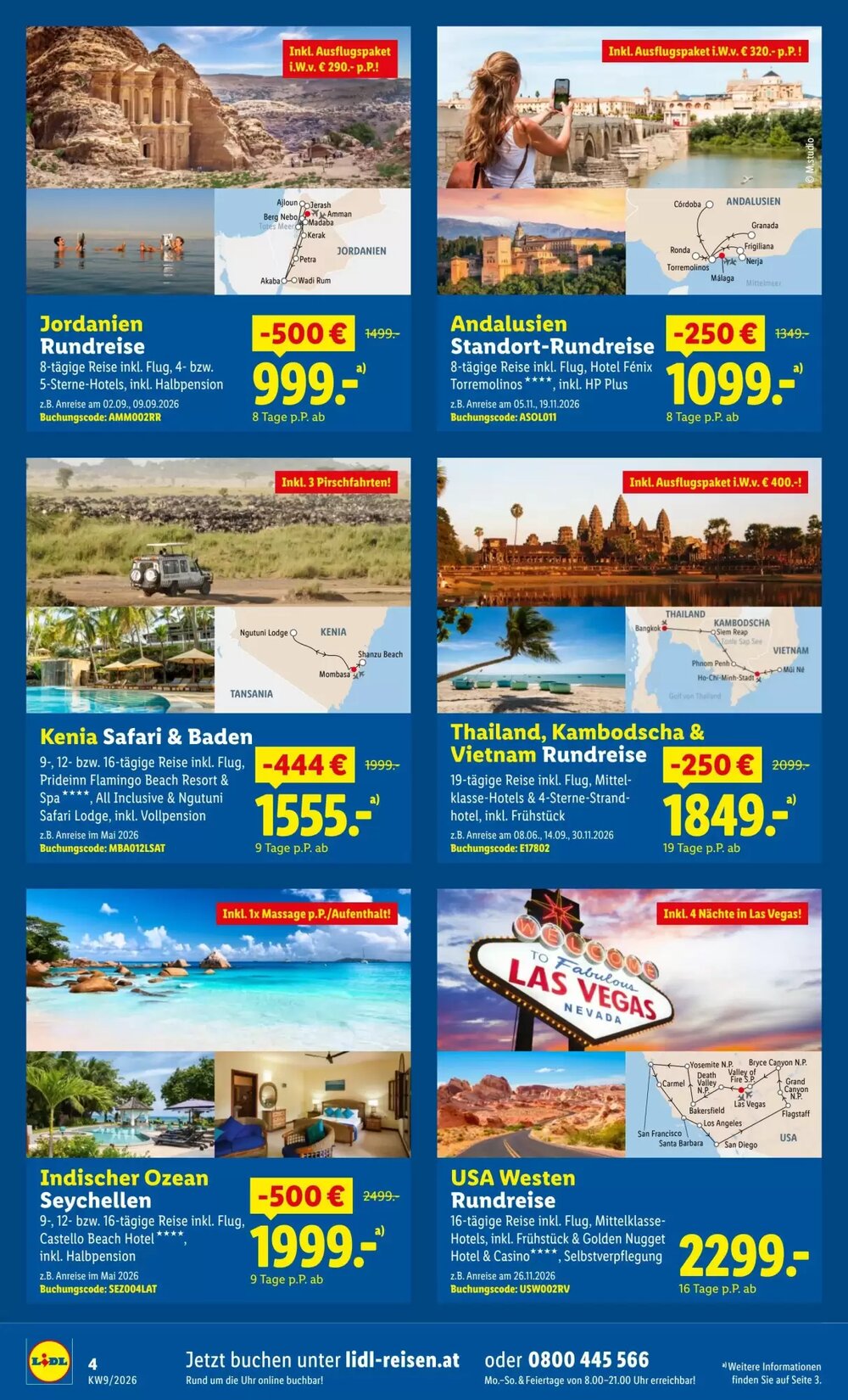 Lidl Reisen Flugblatt (ab 23.02.2026) - Angebote und Prospekt - Seite 4