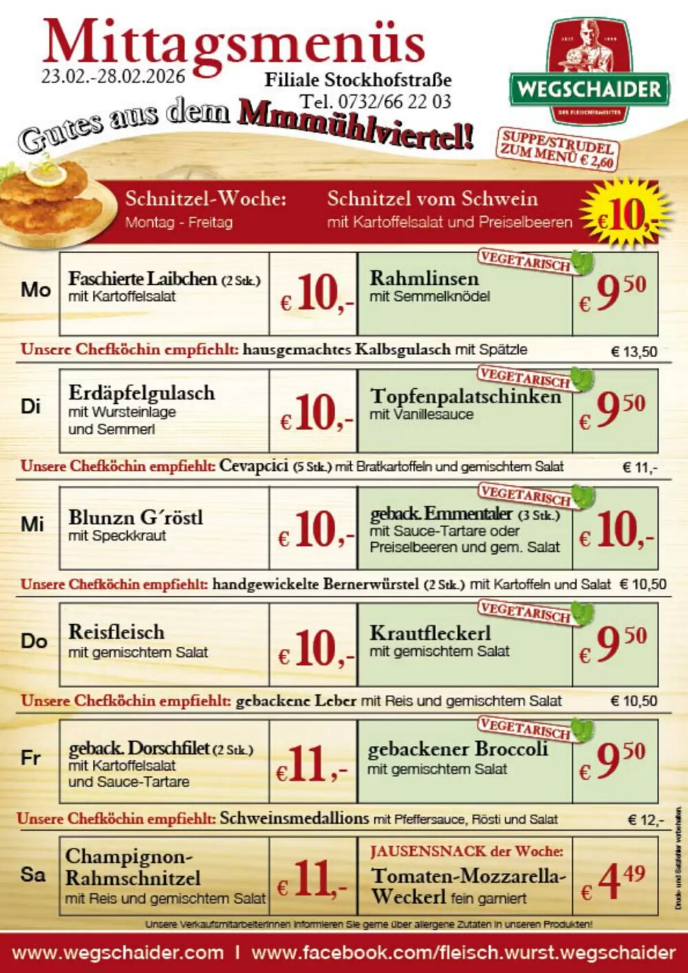 Wegschaider Flugblatt (ab 23.02.2026) - Angebote und Prospekt - Seite 2