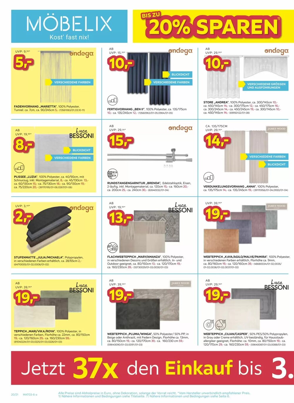 Möbelix Flugblatt (ab 24.02.2026) - Angebote und Prospekt - Seite 20