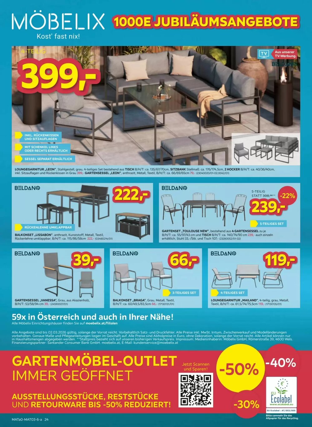 Möbelix Flugblatt (ab 24.02.2026) - Angebote und Prospekt - Seite 24