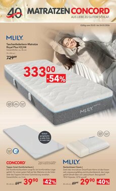 Matratzen Concord Flugblatt (ab 25.02.2026) - Angebote und Prospekt