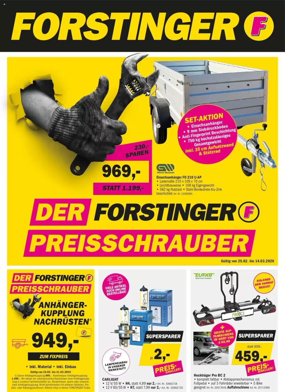 Forstinger Flugblatt (ab 25.02.2026) - Angebote und Prospekt - Seite 1