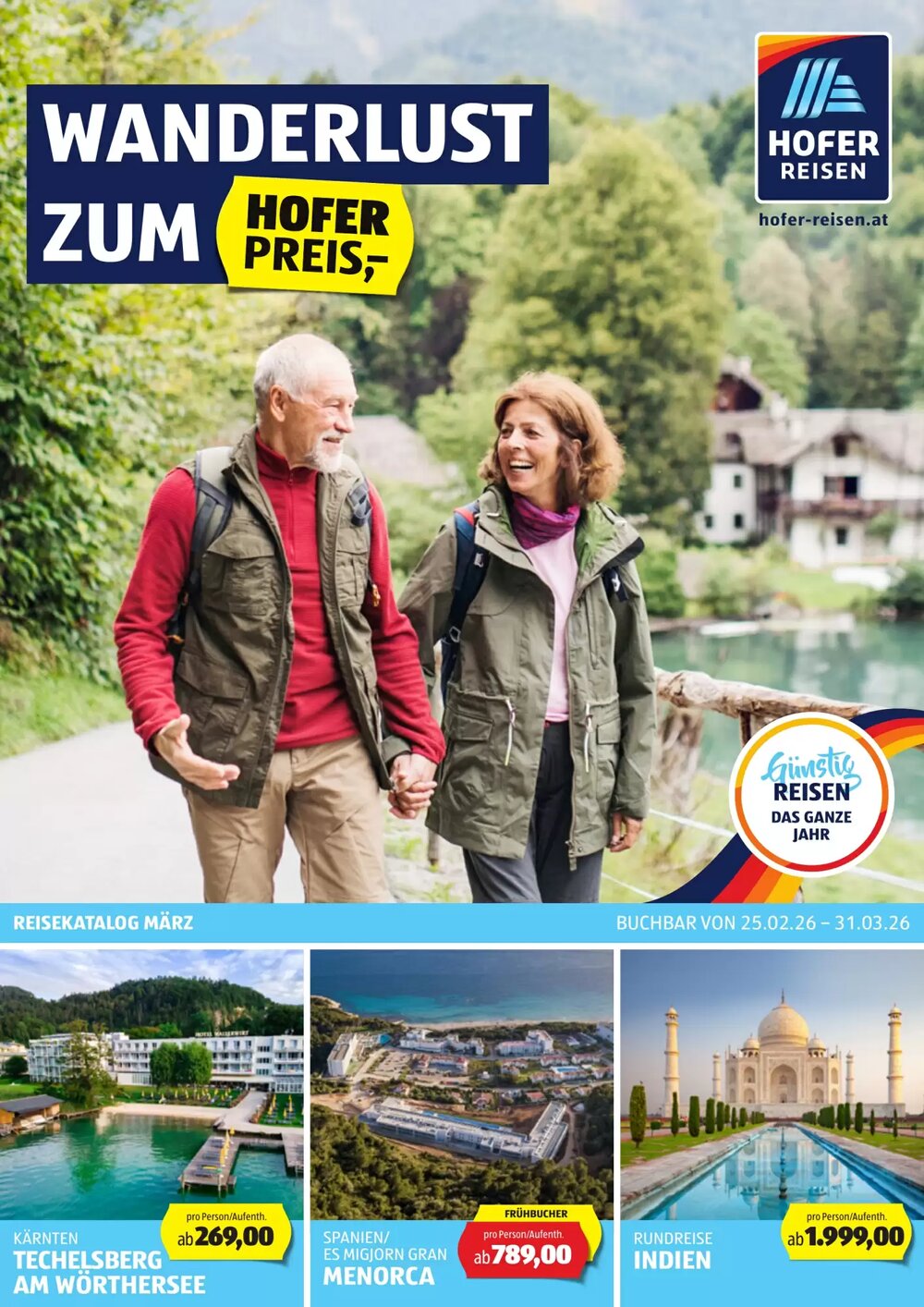 Hofer Reisen Flugblatt (ab 25.02.2026) - Angebote und Prospekt - Seite 1