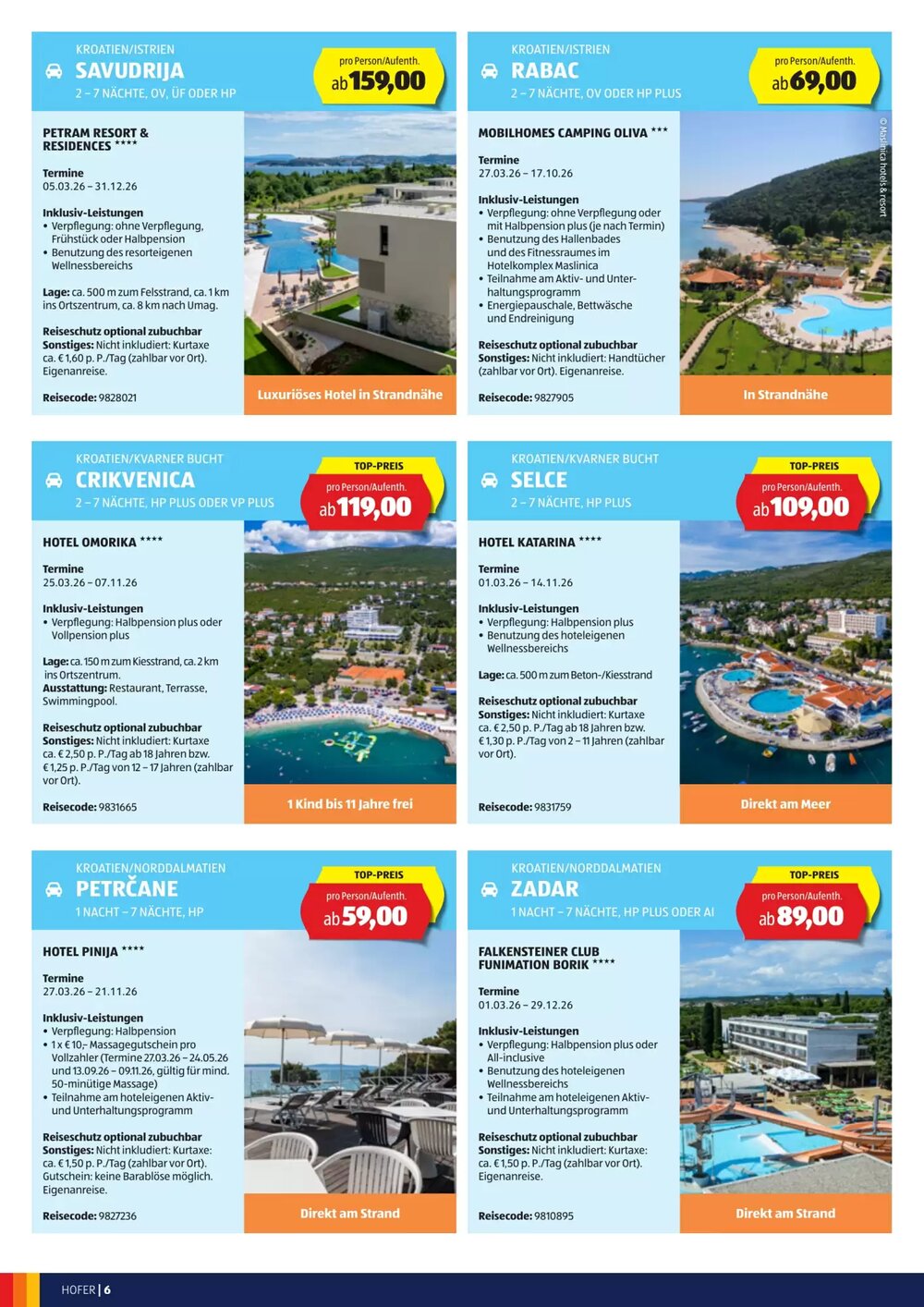 Hofer Reisen Flugblatt (ab 25.02.2026) - Angebote und Prospekt - Seite 6