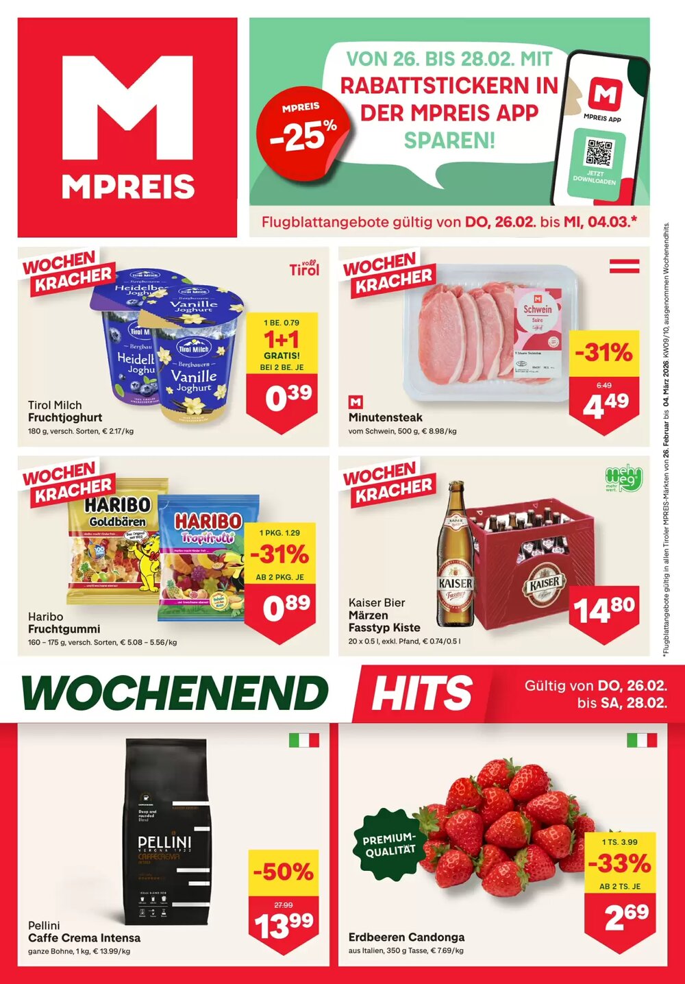 MPreis Flugblatt (ab 26.02.2026) - Angebote und Prospekt - Seite 1