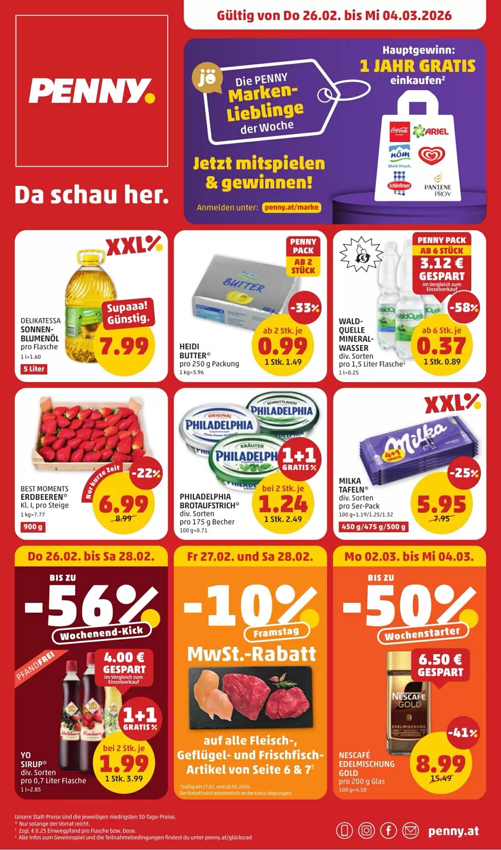 PENNY Flugblatt (ab 26.02.2026) - Angebote und Prospekt - Seite 1