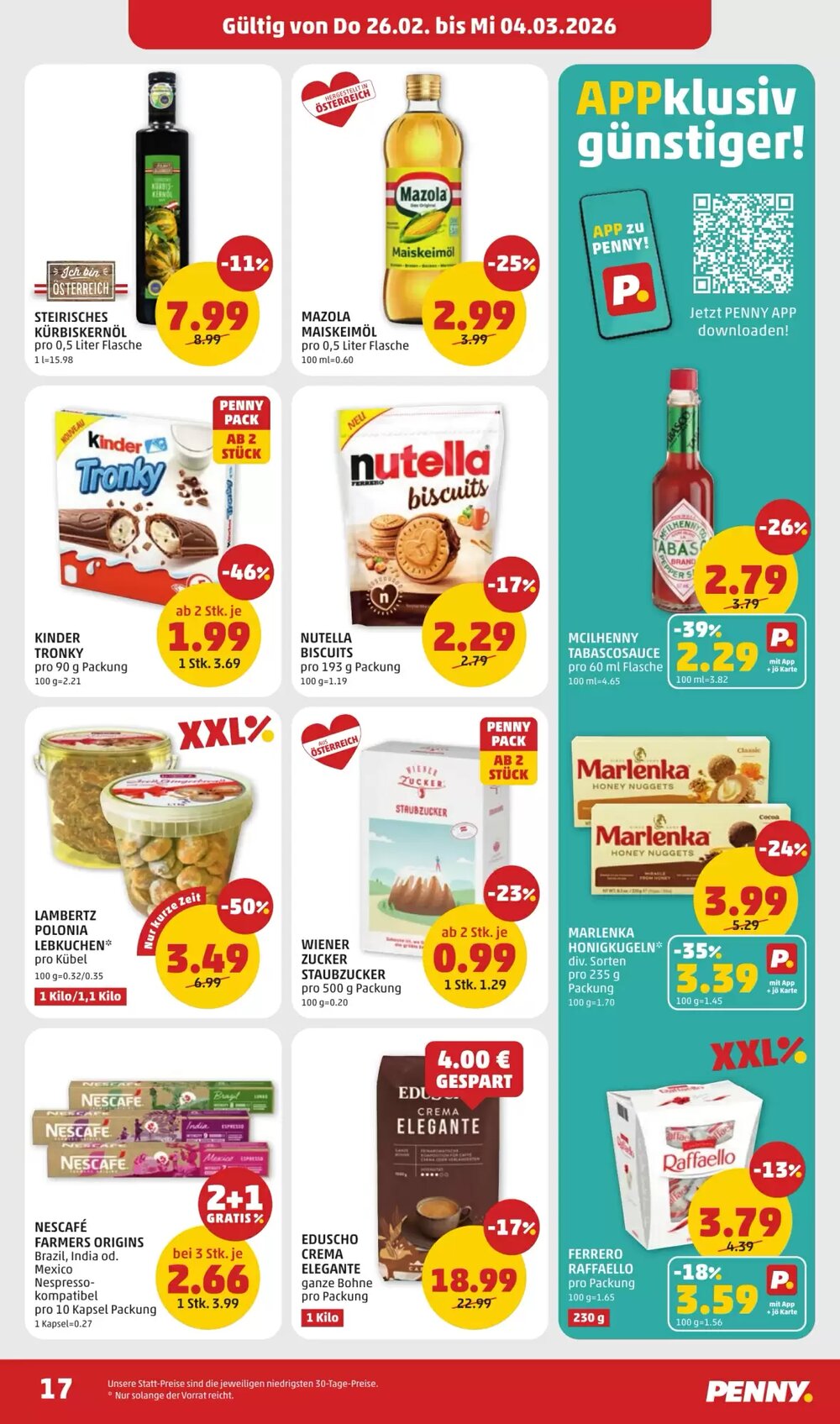 PENNY Flugblatt (ab 26.02.2026) - Angebote und Prospekt - Seite 17