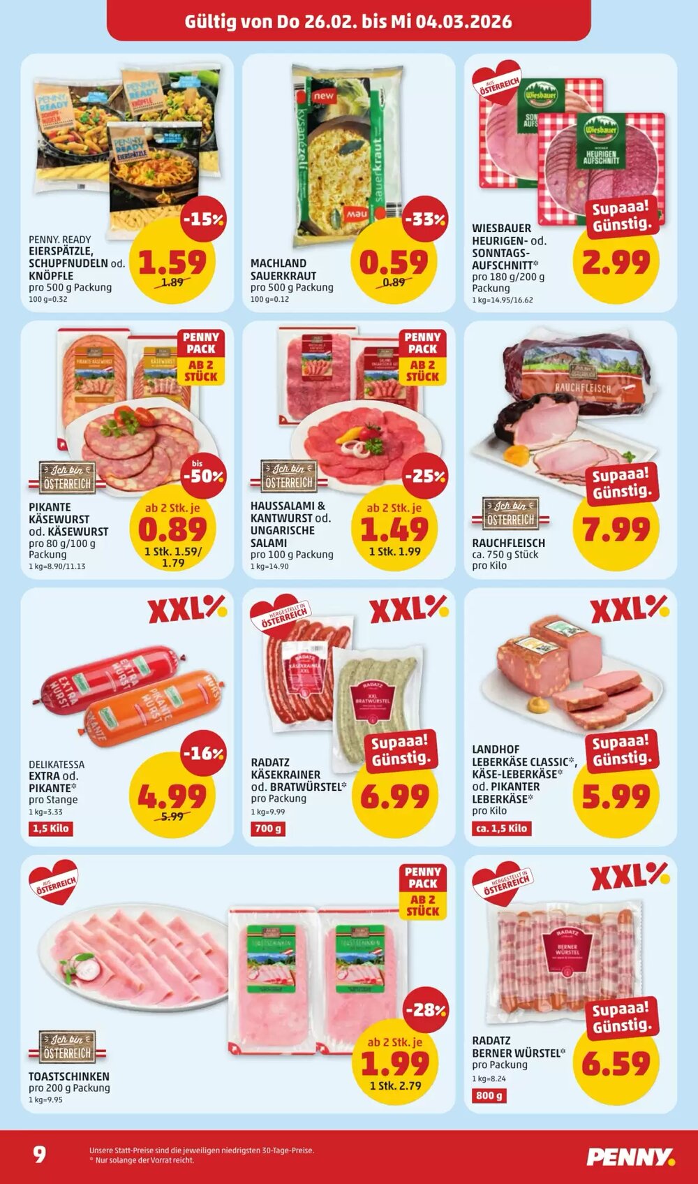 PENNY Flugblatt (ab 26.02.2026) - Angebote und Prospekt - Seite 9