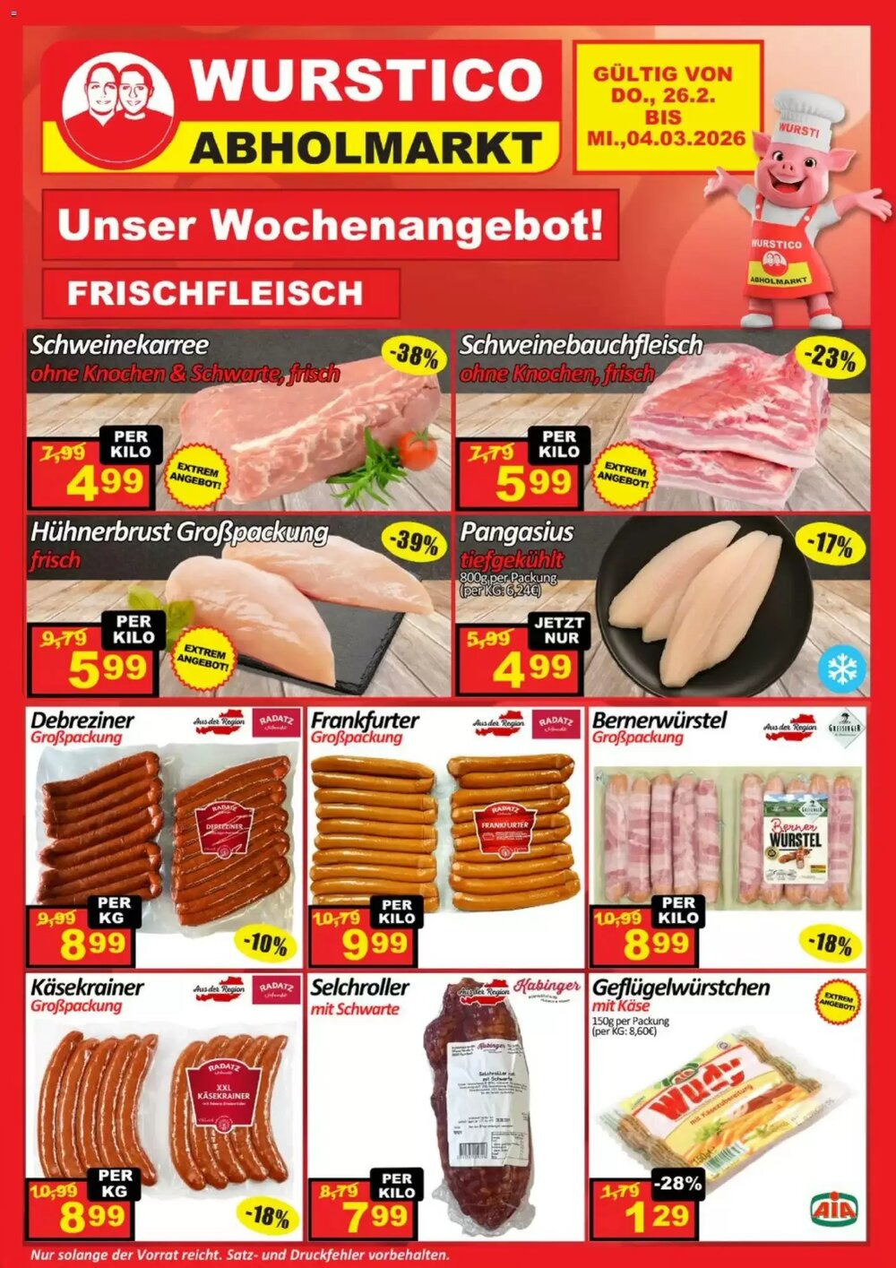 Wurstico Flugblatt (ab 26.02.2026) - Angebote und Prospekt - Seite 1