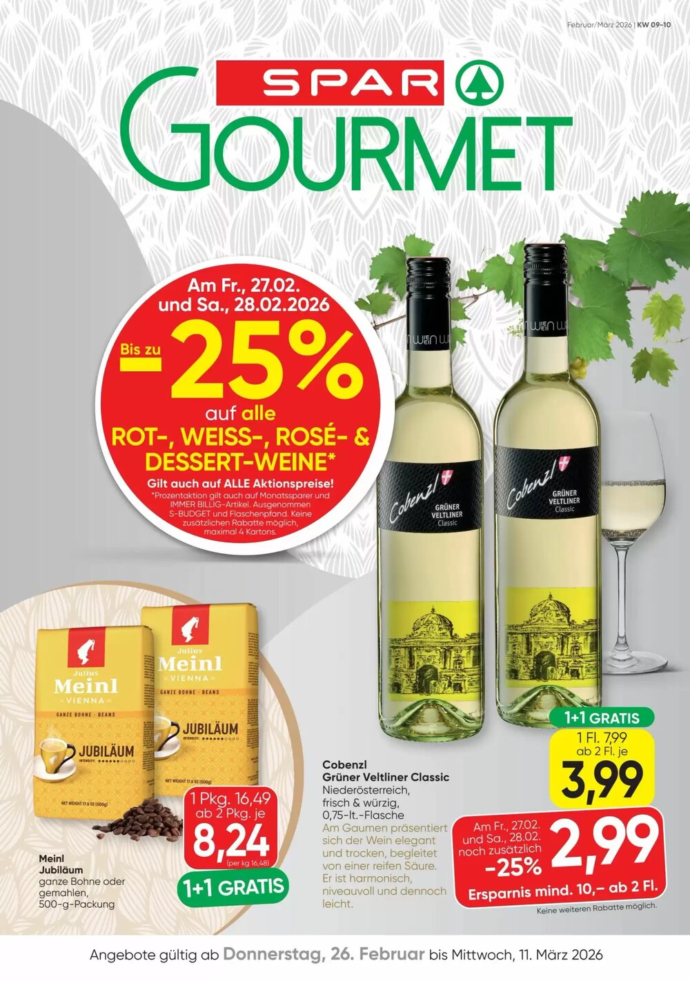 SPAR Gourmet Flugblatt (ab 26.02.2026) - Angebote und Prospekt - Seite 1