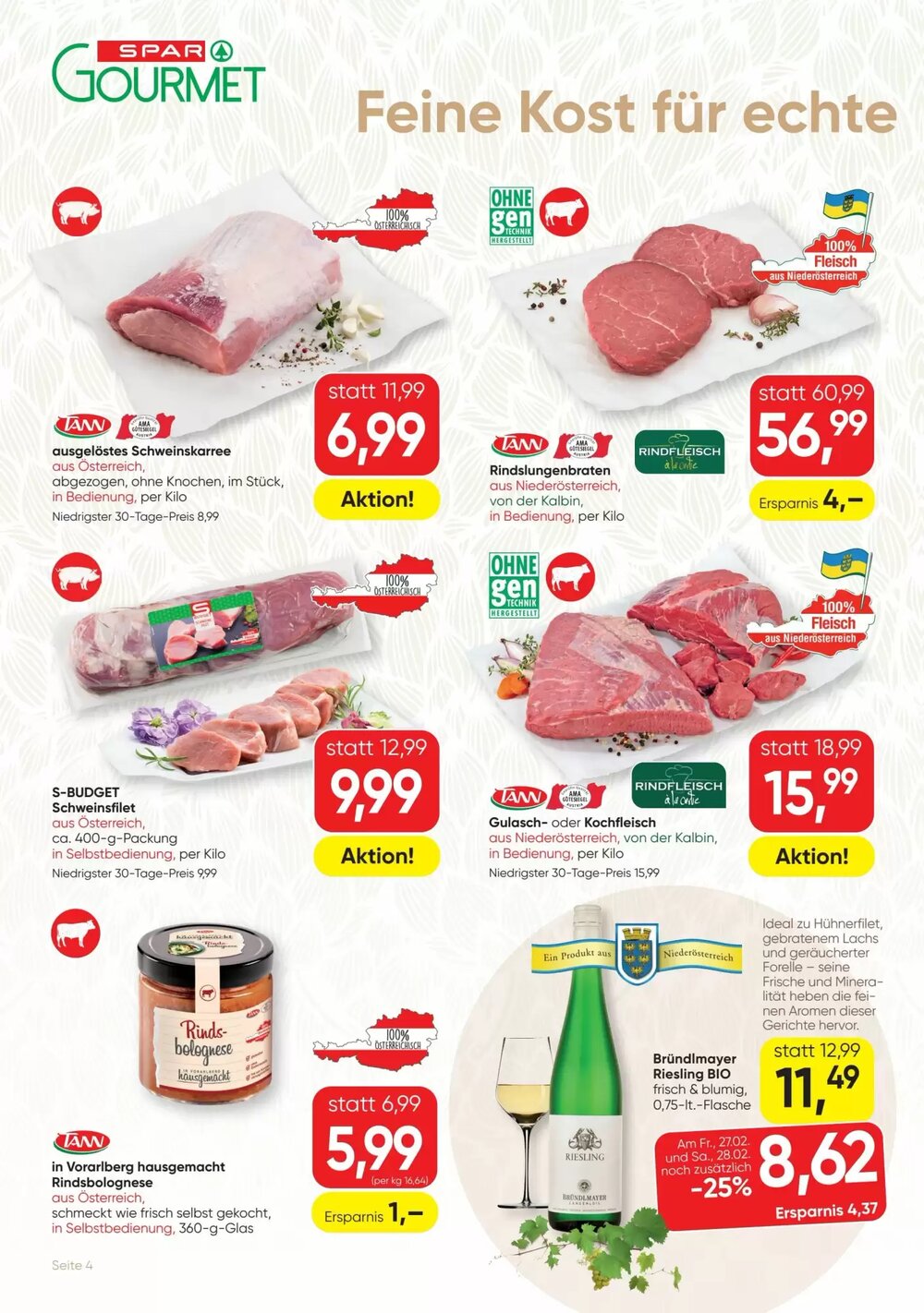 SPAR Gourmet Flugblatt (ab 26.02.2026) - Angebote und Prospekt - Seite 4