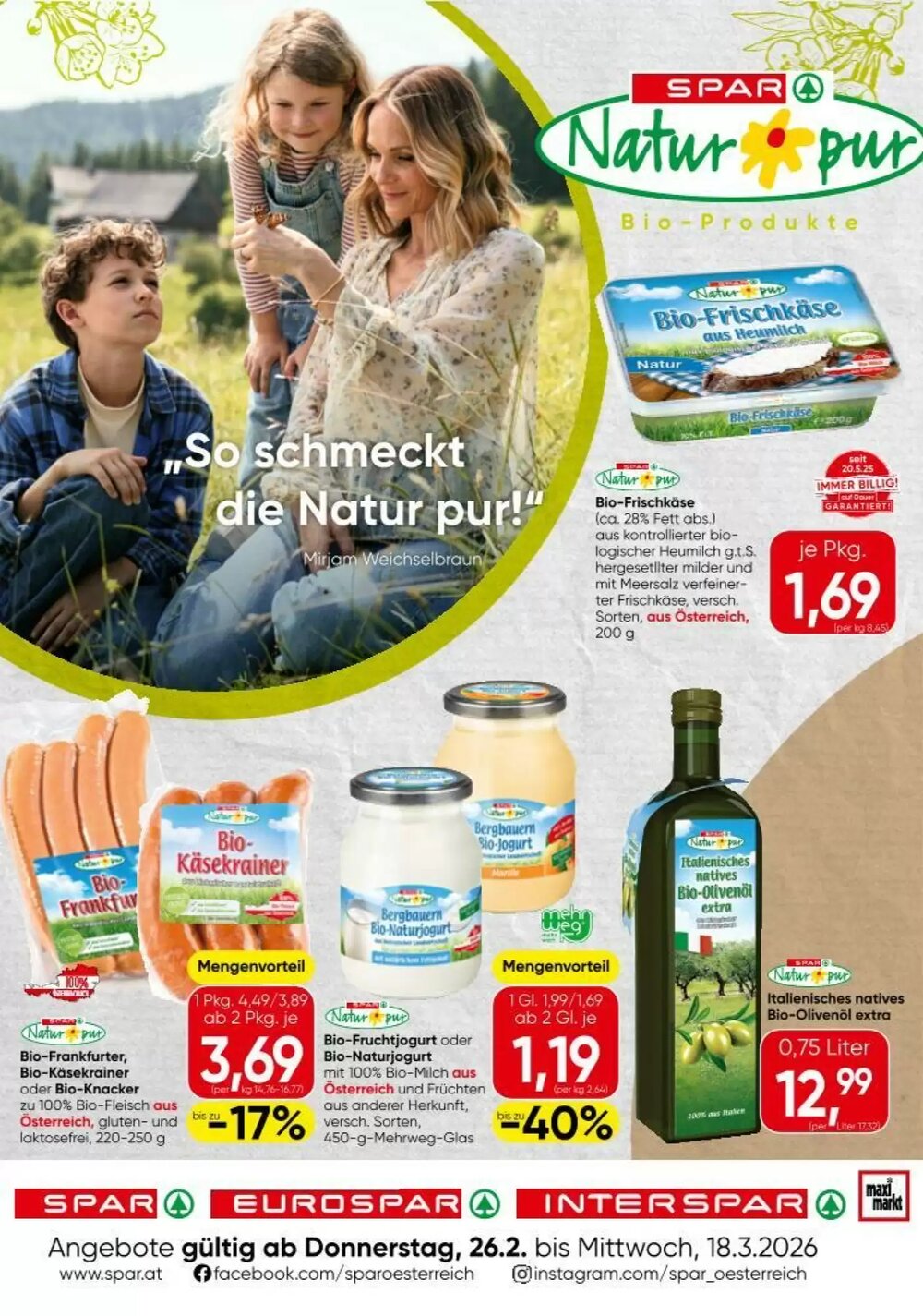 Eurospar Flugblatt (ab 26.02.2026) - Angebote und Prospekt - Seite 1