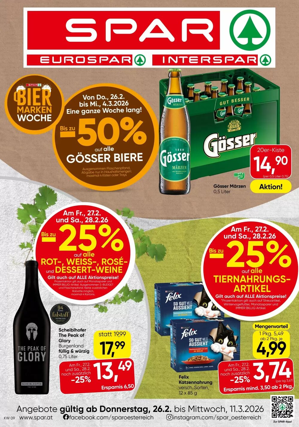 Spar Flugblatt (ab 26.02.2026) - Angebote und Prospekt - Seite 1