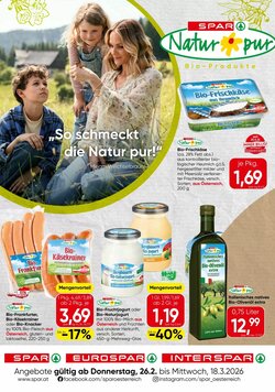 Spar Flugblatt (ab 26.02.2026) - Angebote und Prospekt