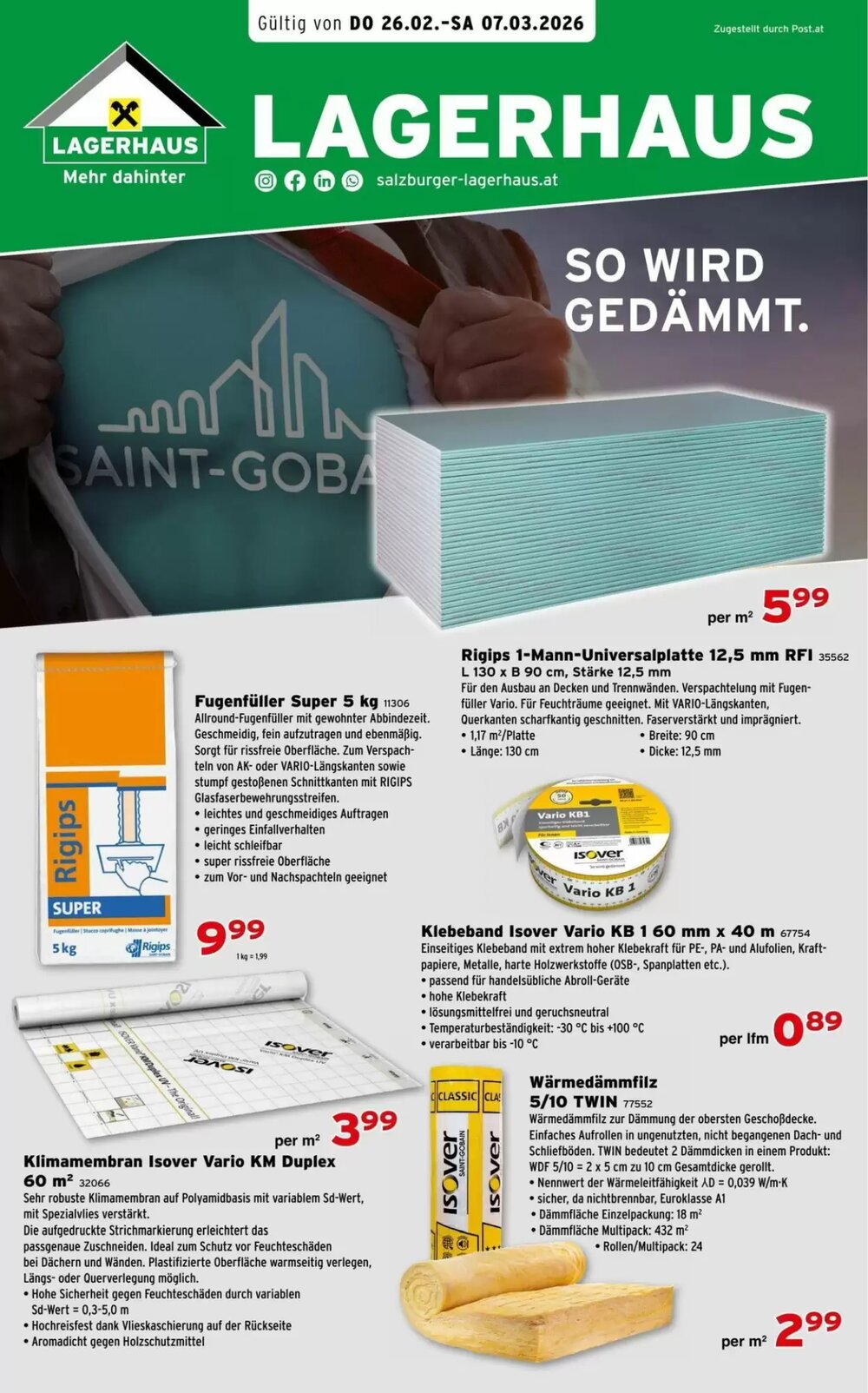 Salzburger Lagerhaus Flugblatt (ab 26.02.2026) - Angebote und Prospekt - Seite 9