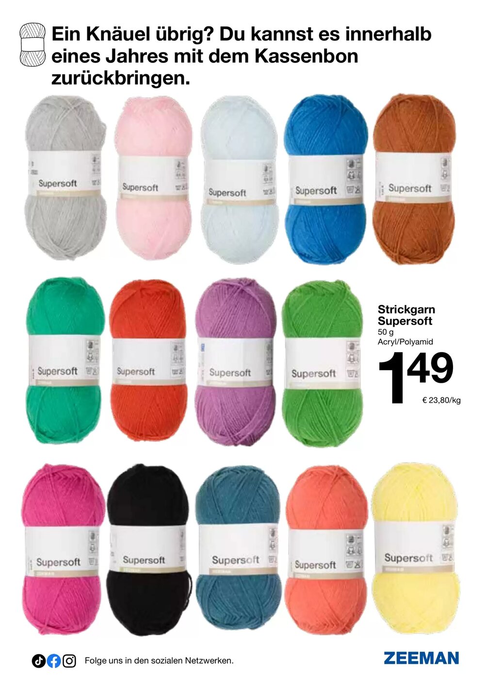 Zeeman Flugblatt (ab 28.02.2026) - Angebote und Prospekt - Seite 39