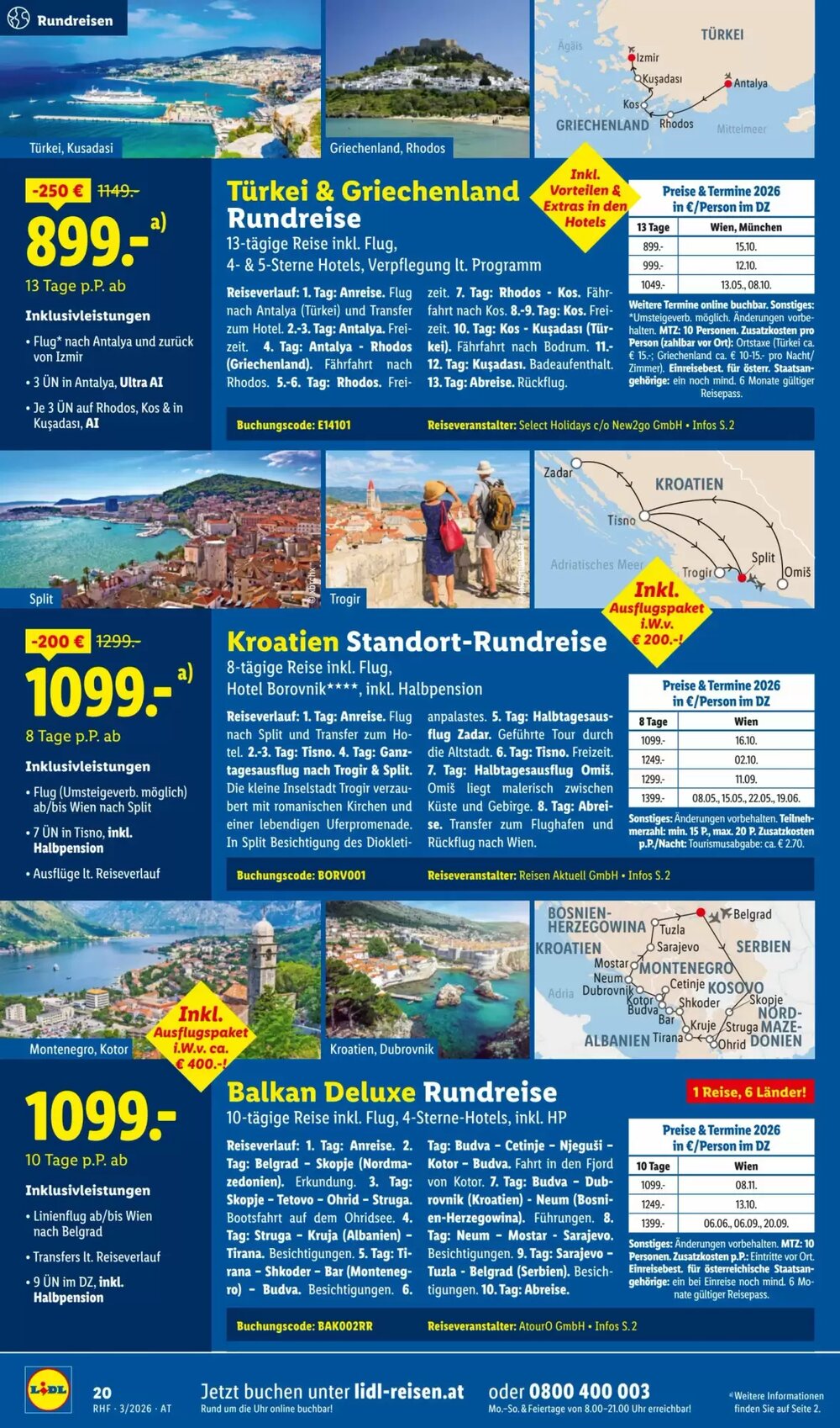 Lidl Reisen Flugblatt (ab 28.02.2026) - Angebote und Prospekt - Seite 20