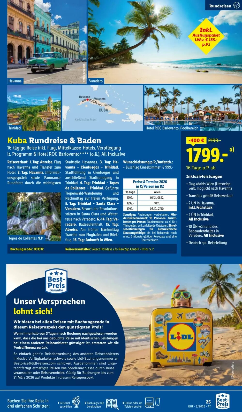 Lidl Reisen Flugblatt (ab 28.02.2026) - Angebote und Prospekt - Seite 25