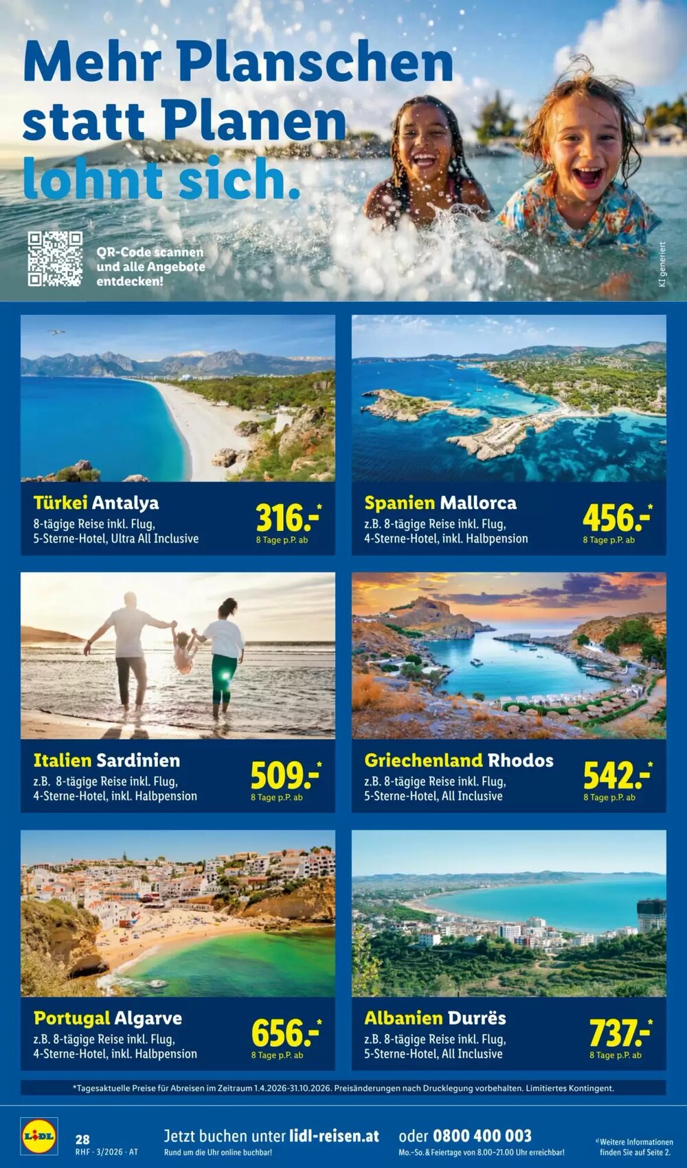 Lidl Reisen Flugblatt (ab 28.02.2026) - Angebote und Prospekt - Seite 28
