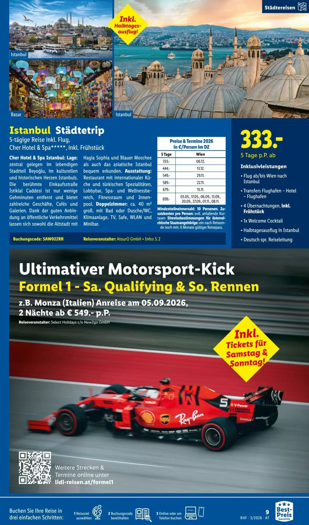 Lidl Reisen Flugblatt (ab 28.02.2026) - Angebote und Prospekt - Seite 9