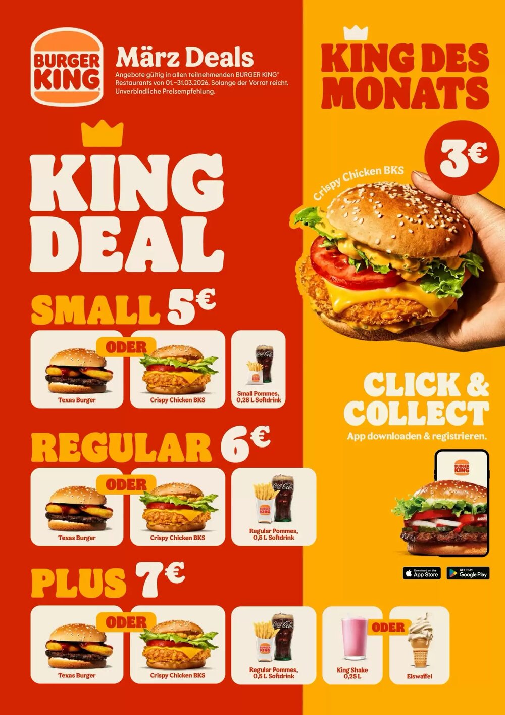 Burger King Flugblatt (ab 01.03.2026) - Angebote und Prospekt - Seite 1