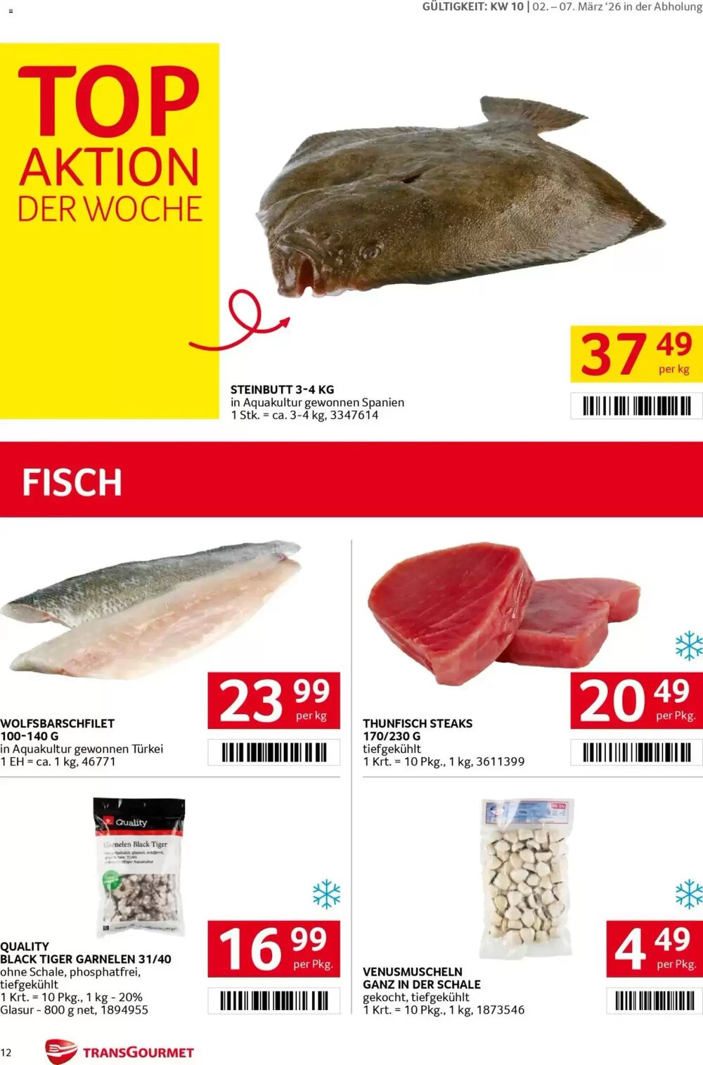 Transgourmet Flugblatt (ab 02.03.2026) - Angebote und Prospekt - Seite 12