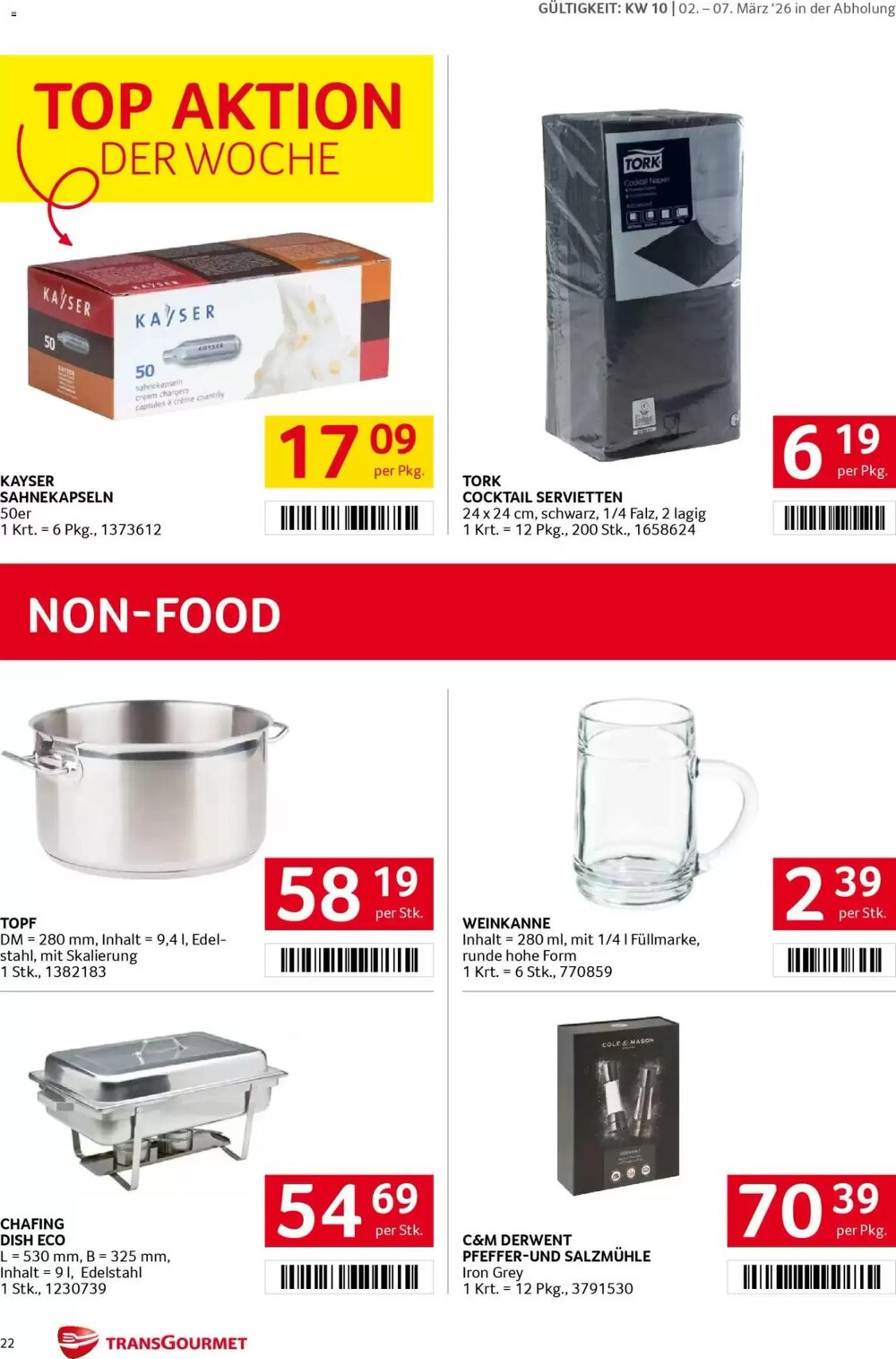 Transgourmet Flugblatt (ab 02.03.2026) - Angebote und Prospekt - Seite 21