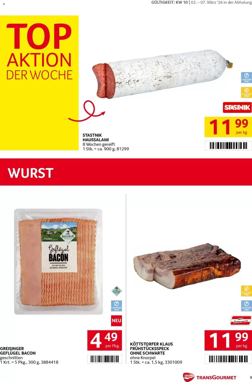Transgourmet Flugblatt (ab 02.03.2026) - Angebote und Prospekt - Seite 9