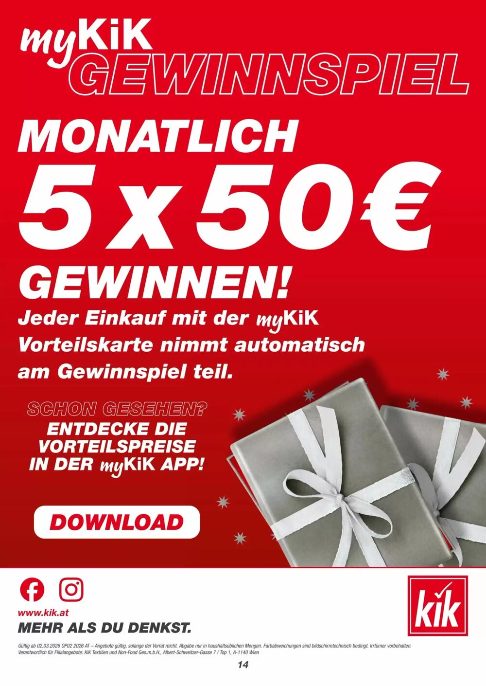 KiK Flugblatt (ab 02.03.2026) - Angebote und Prospekt - Seite 14