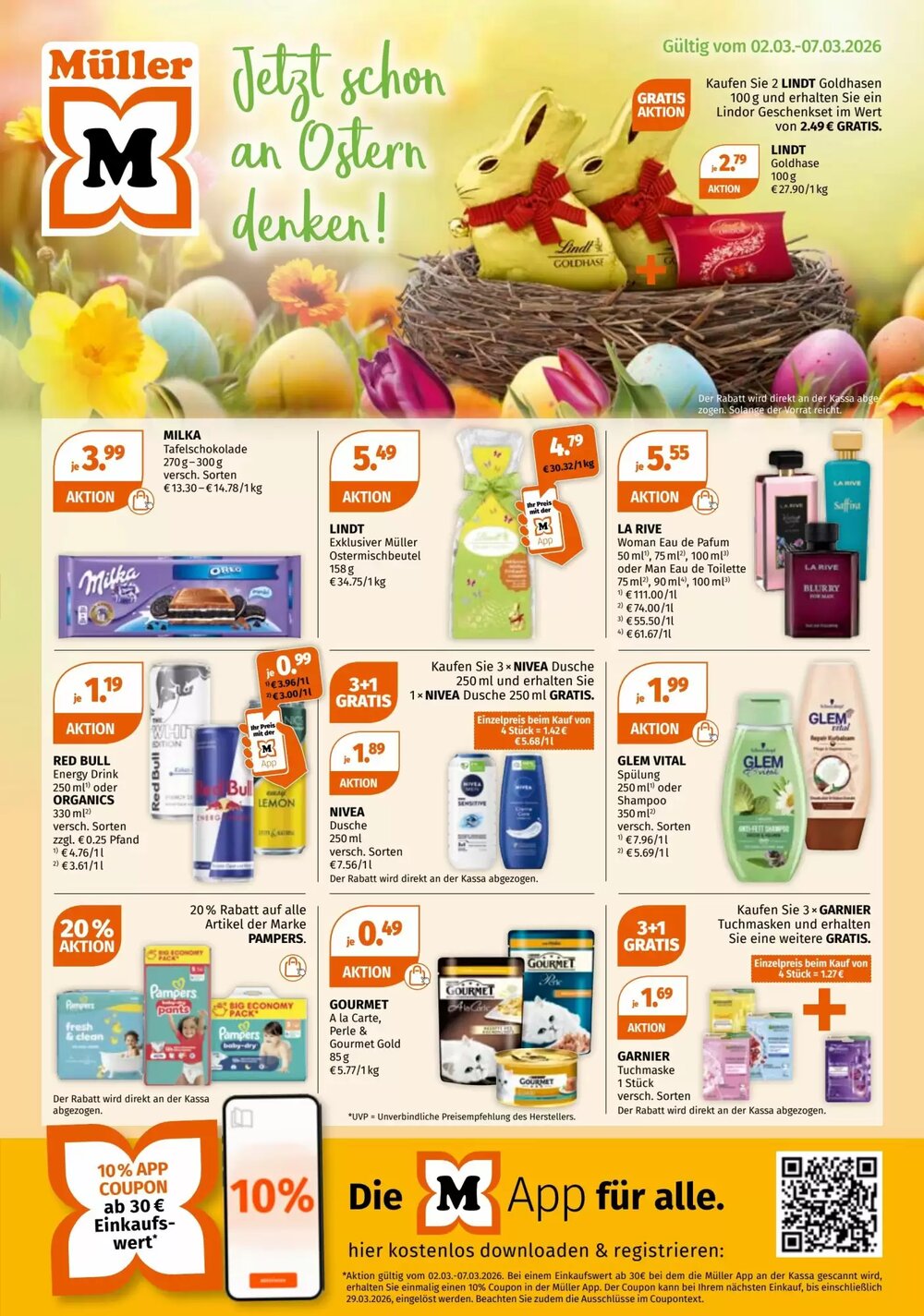 Müller Flugblatt (ab 02.03.2026) - Angebote und Prospekt - Seite 1
