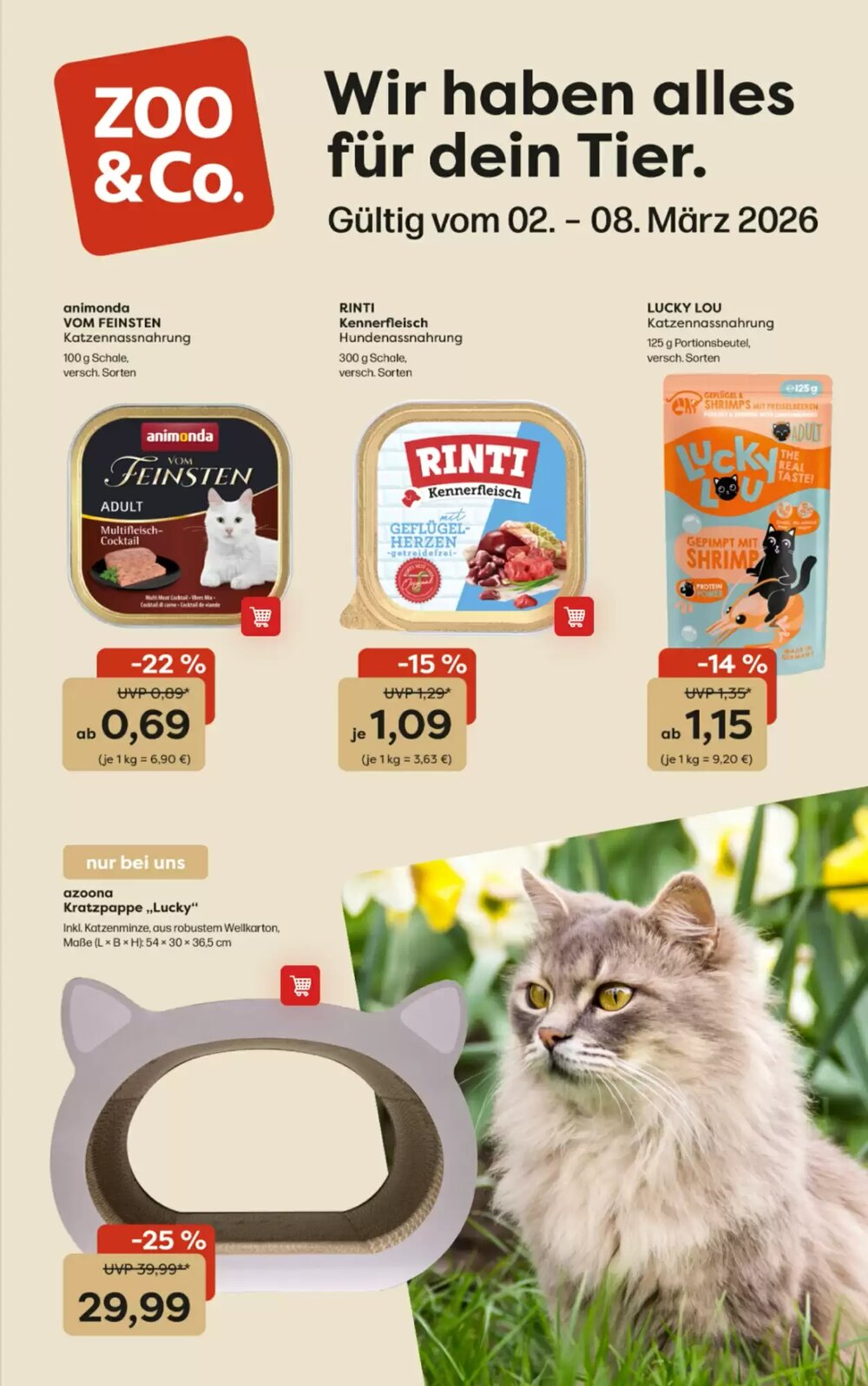 ZOO & Co Flugblatt (ab 02.03.2026) - Angebote und Prospekt - Seite 1